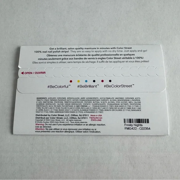 *Retired* Color Street: Frosty Nights | Teal Blue Pink Glitter Winter Holiday - Picture 4 of 11